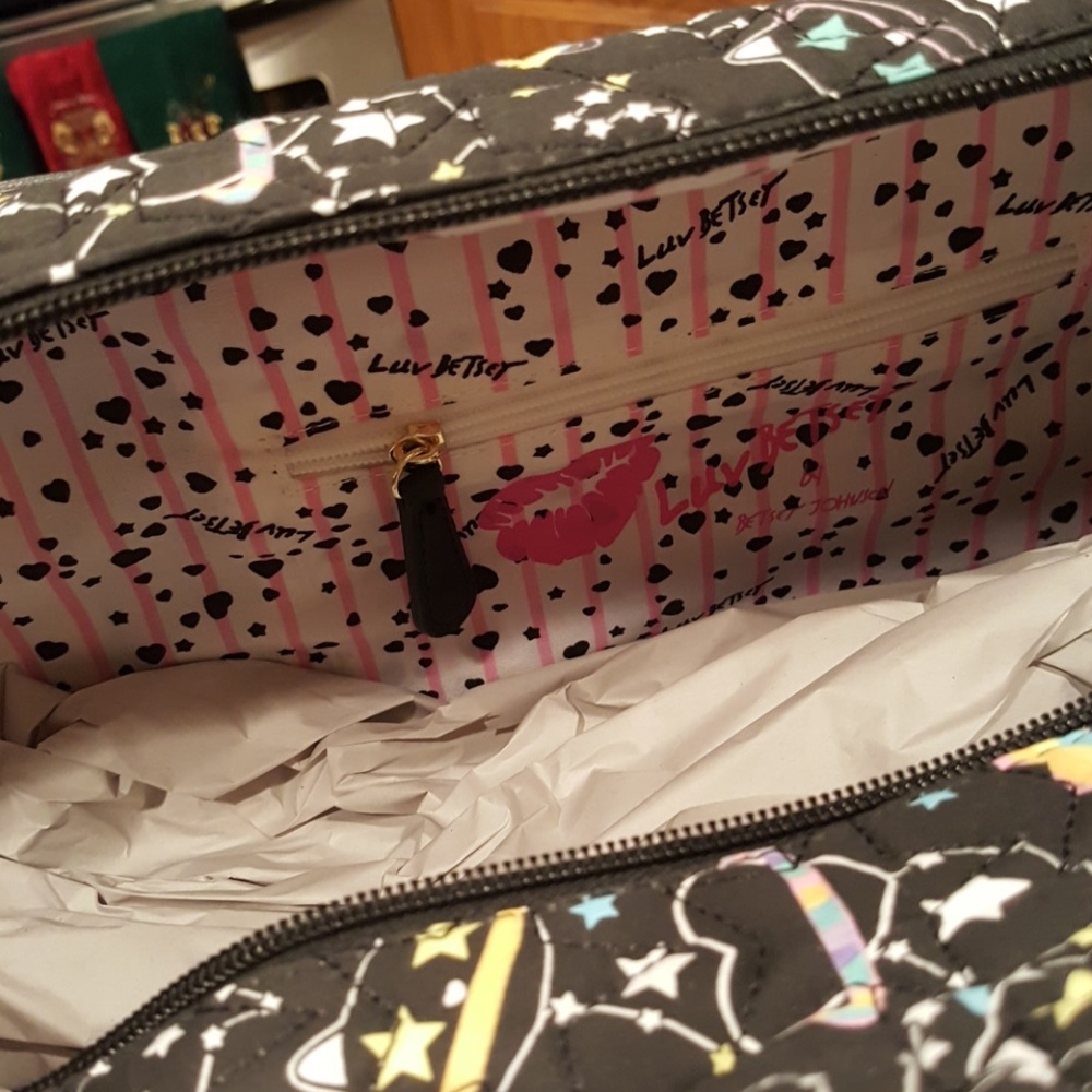 Betsey Johnson Space Kitty Weekender & Backpack - Picture 5 of 8